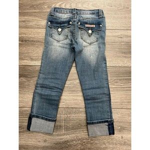Hudson Girls Girls Jeans Size 6x Medium Wash Cuffed Hem